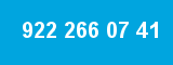 922 266 07 41 922 266 07 41